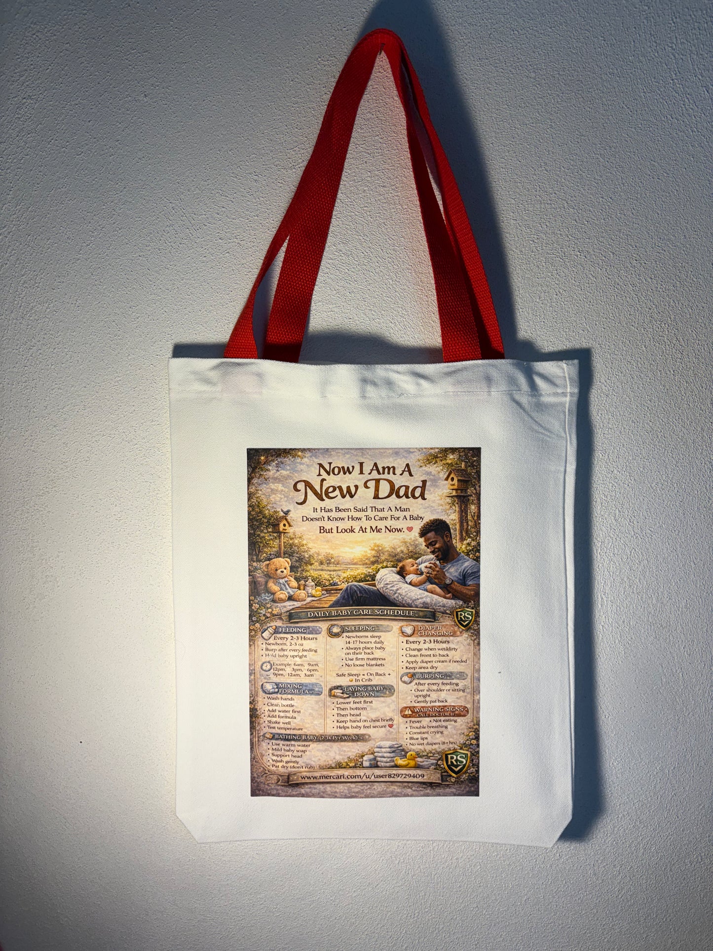 “Gift-Ready New Parent Support Tote – Encouragement & Care Guide Included”
