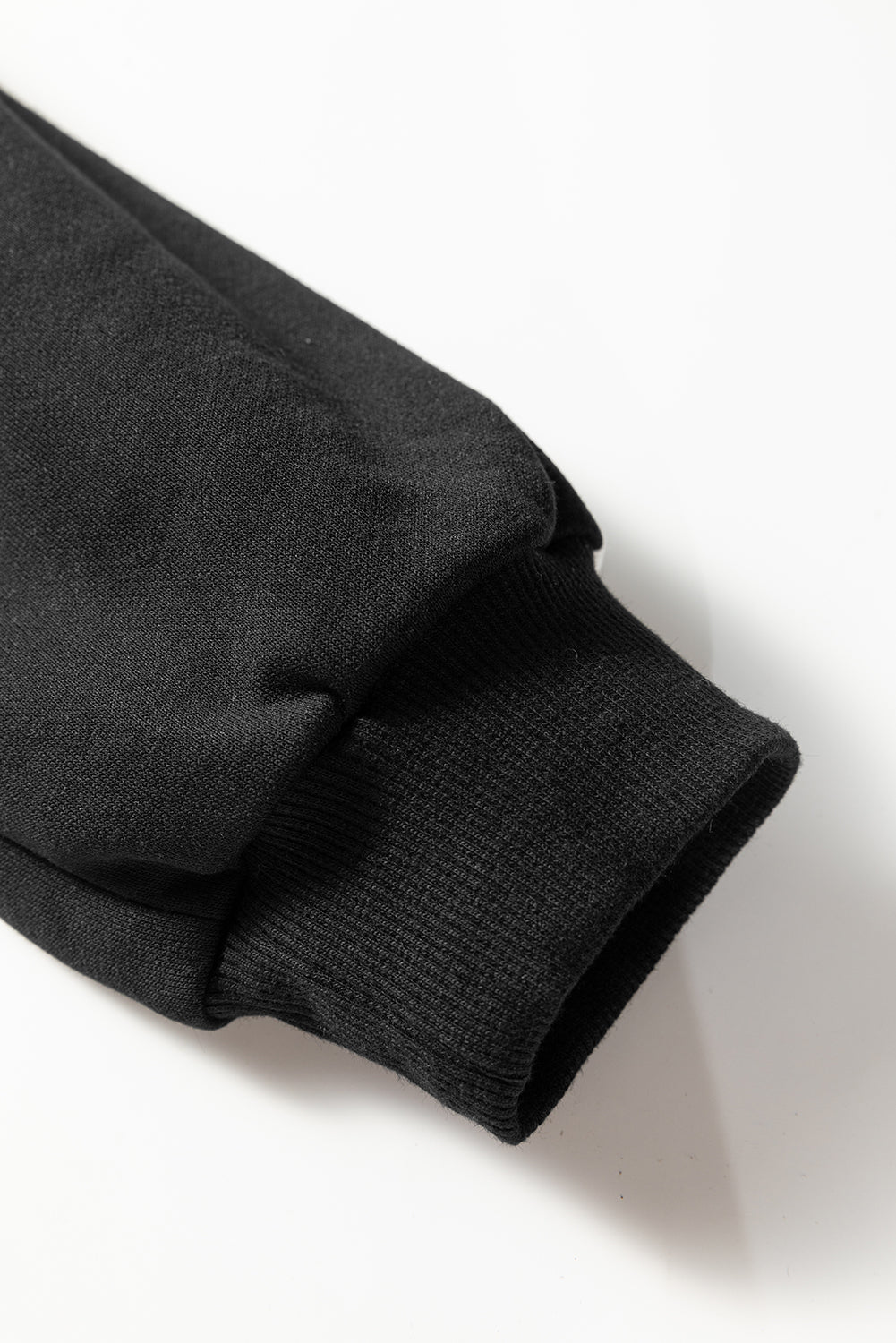 Dirty blue Varsity Striped Detail Crewneck Pullover Elastic Sweatpants 2pcs Outfit