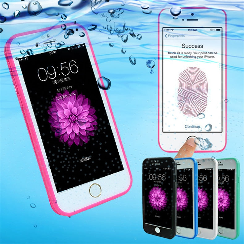 Ultra Thin Waterproof Case for iPhone X 10 Transparent Soft TPU Diving Swimming Cases for iPhone 6 6s 7 8 Plus Water Bag