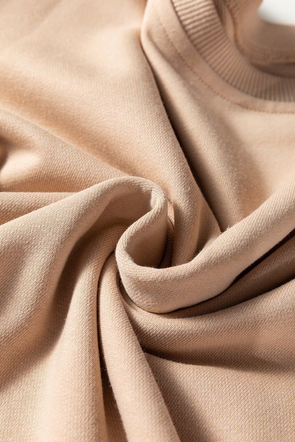 Dirty blue Varsity Striped Detail Crewneck Pullover Elastic Sweatpants 2pcs Outfit