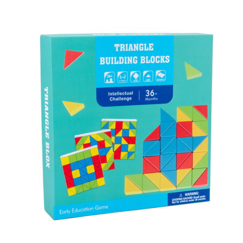 Children's puzzle, parent-child interaction, focus training, creative intelligence, triangle puzzle, building blocks, logical thinking toys