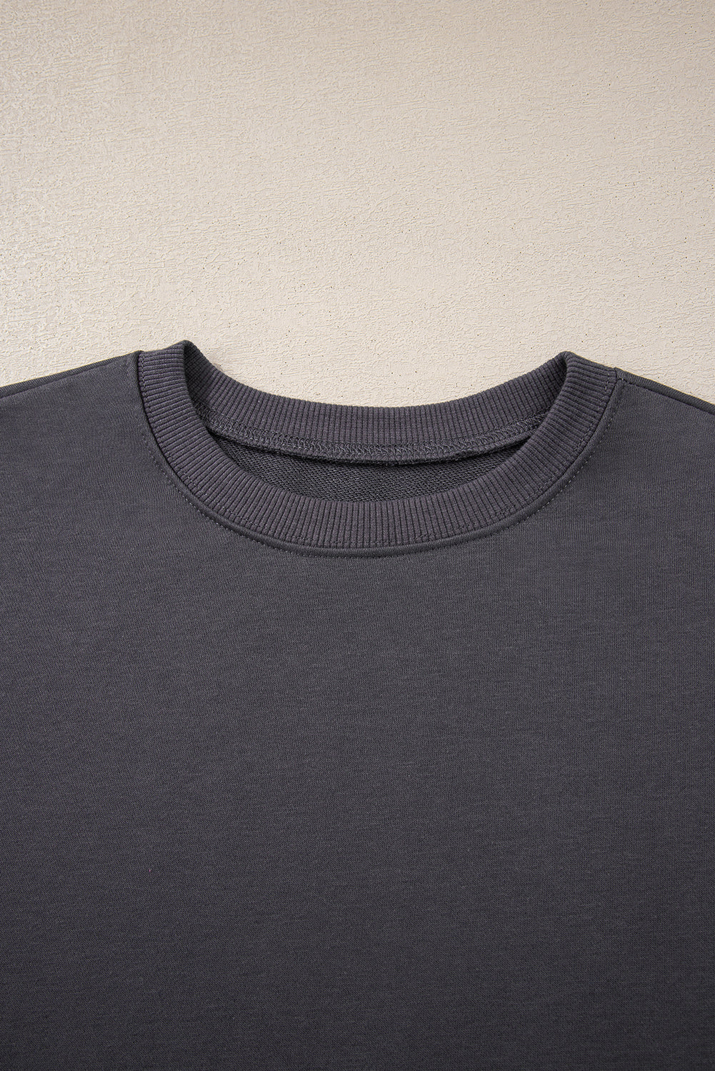 Coffee Varsity Striped Detail Drop Shoulder Oversized Sweatshirt