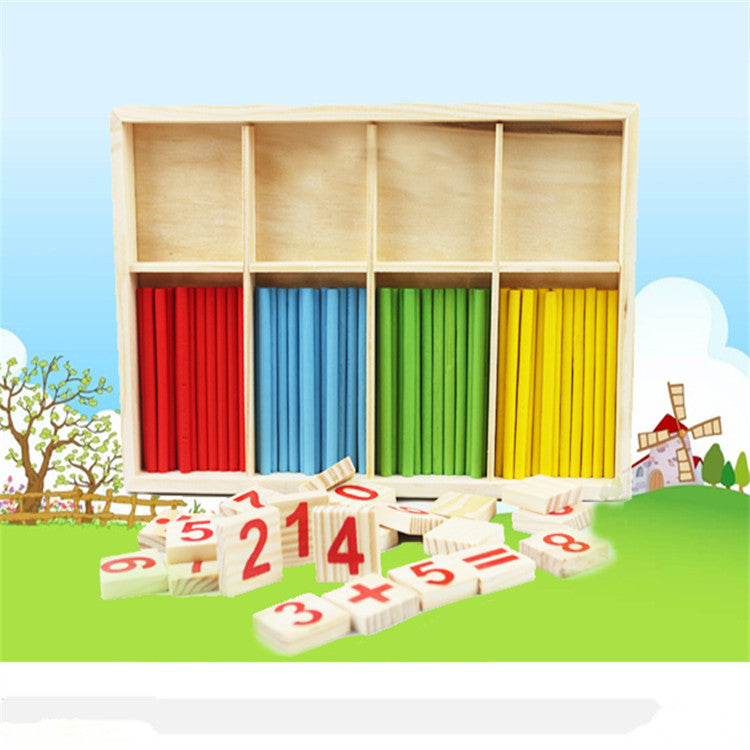 Children's Counting Stick Kindergarten Montessori Mathematics Teaching Tool Baby Early Education Digital Stick Toy