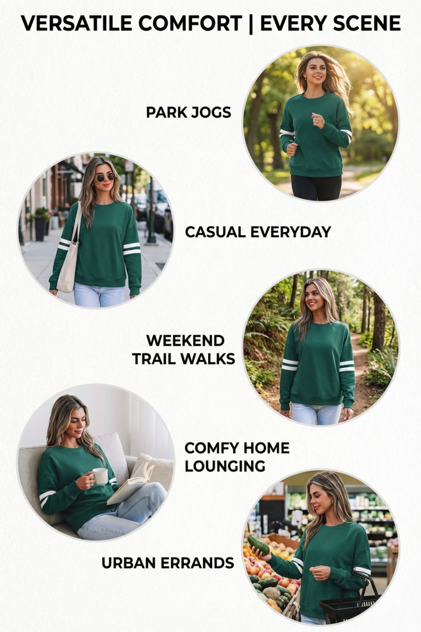 Coffee Varsity Striped Detail Drop Shoulder Oversized Sweatshirt