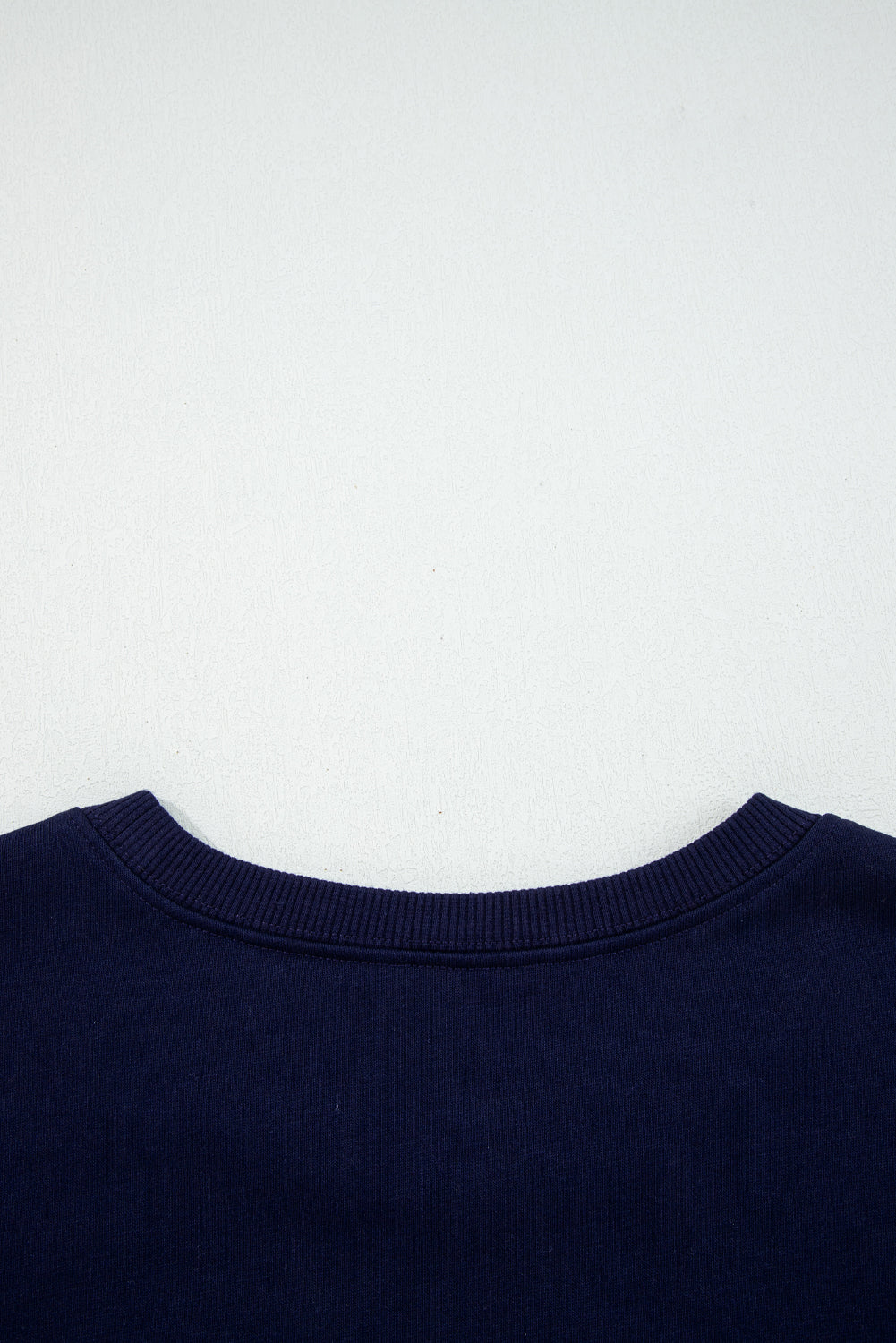 Black CLASSY UNTIL KICKOFF Plush Letter Patched Loose Sweatshirt