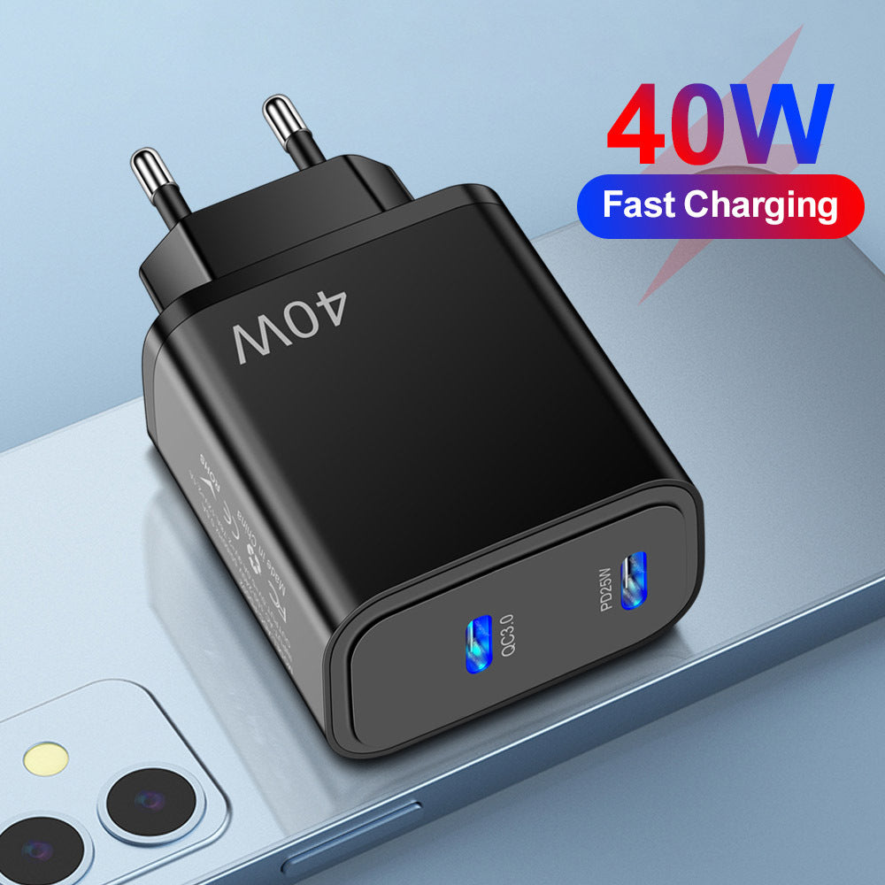 Fast charging mobile phone charging head dual PD Type-C mobile phone charger