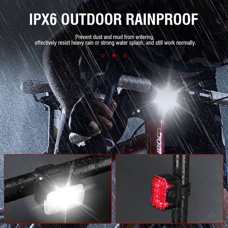 Bicycle lights, headlights, strong lights, night riding lights, taillights, mountain bikes, road bikes, children's charging, rainproof bike lights, cycling lights