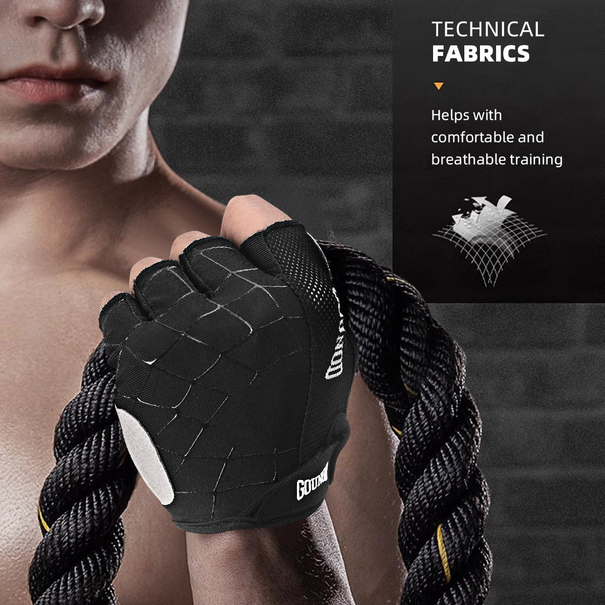 Spider web gloves with thickened palm anti slip and wear-resistant palm protection towel cloth for wiping sweat design