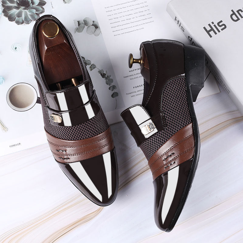 Men's shoes, leather shoes, men's casual shoes, business formal shoes, plus size versatile wedding shoes