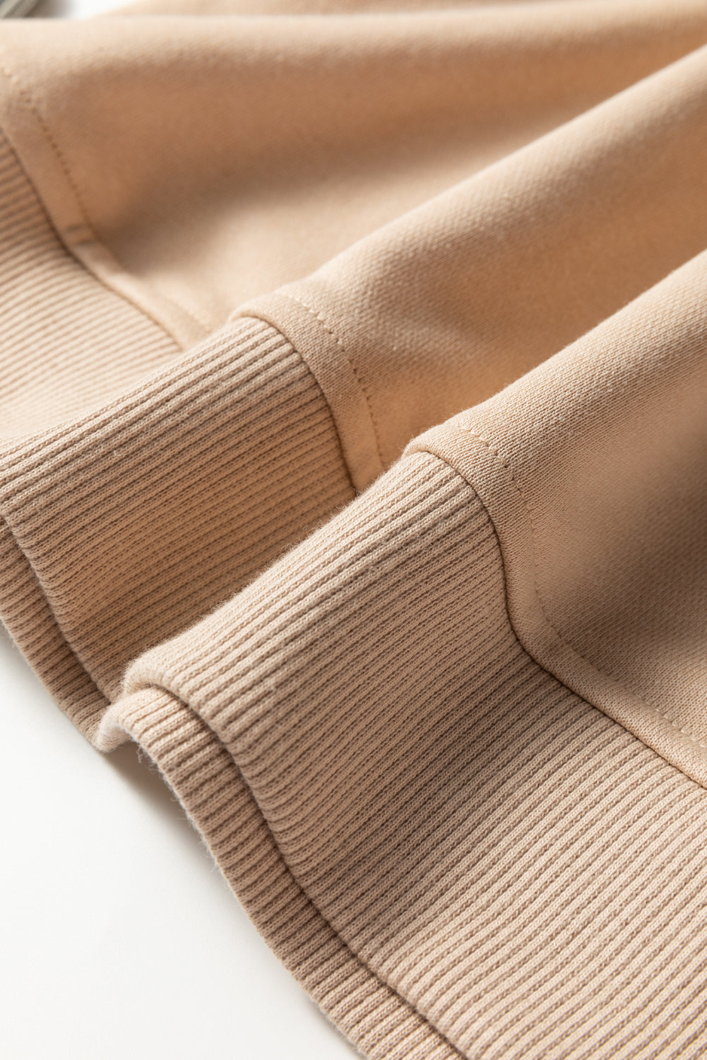 Dirty blue Varsity Striped Detail Crewneck Pullover Elastic Sweatpants 2pcs Outfit