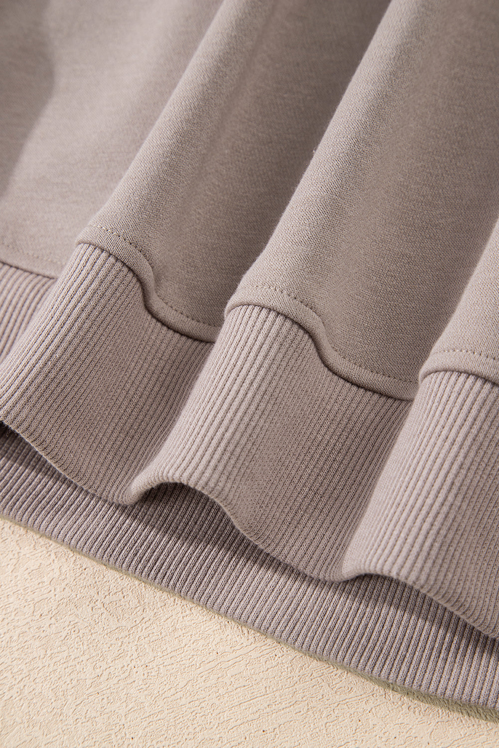 Dirty blue Varsity Striped Detail Crewneck Pullover Elastic Sweatpants 2pcs Outfit