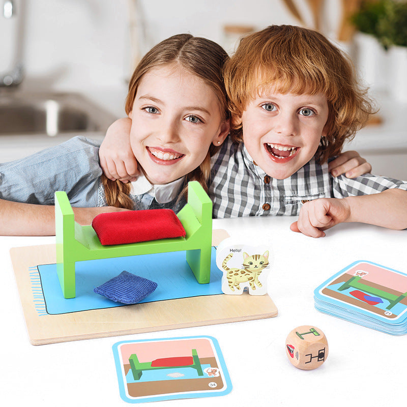 Children's Puzzle Search for Little Beimao Fun Logic Thinking Space Block Enlightenment Early Education Memory Matching Game