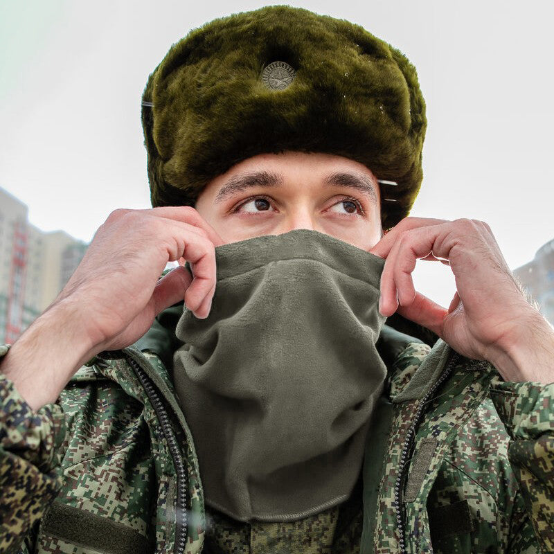 VKBO Winter Anti-Cold Fleece Mask & Neck Warmer from Russian Military for Outdoor Cycling and Skiing.