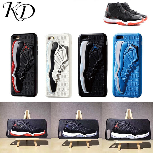 Tide NBA Sport 3D Basketball Shoes Air Dunk Jordan Sneaker Couple Phone Case for iphone 6 6S 7 8 Plus X 10 XS XR MAX Soft Cover