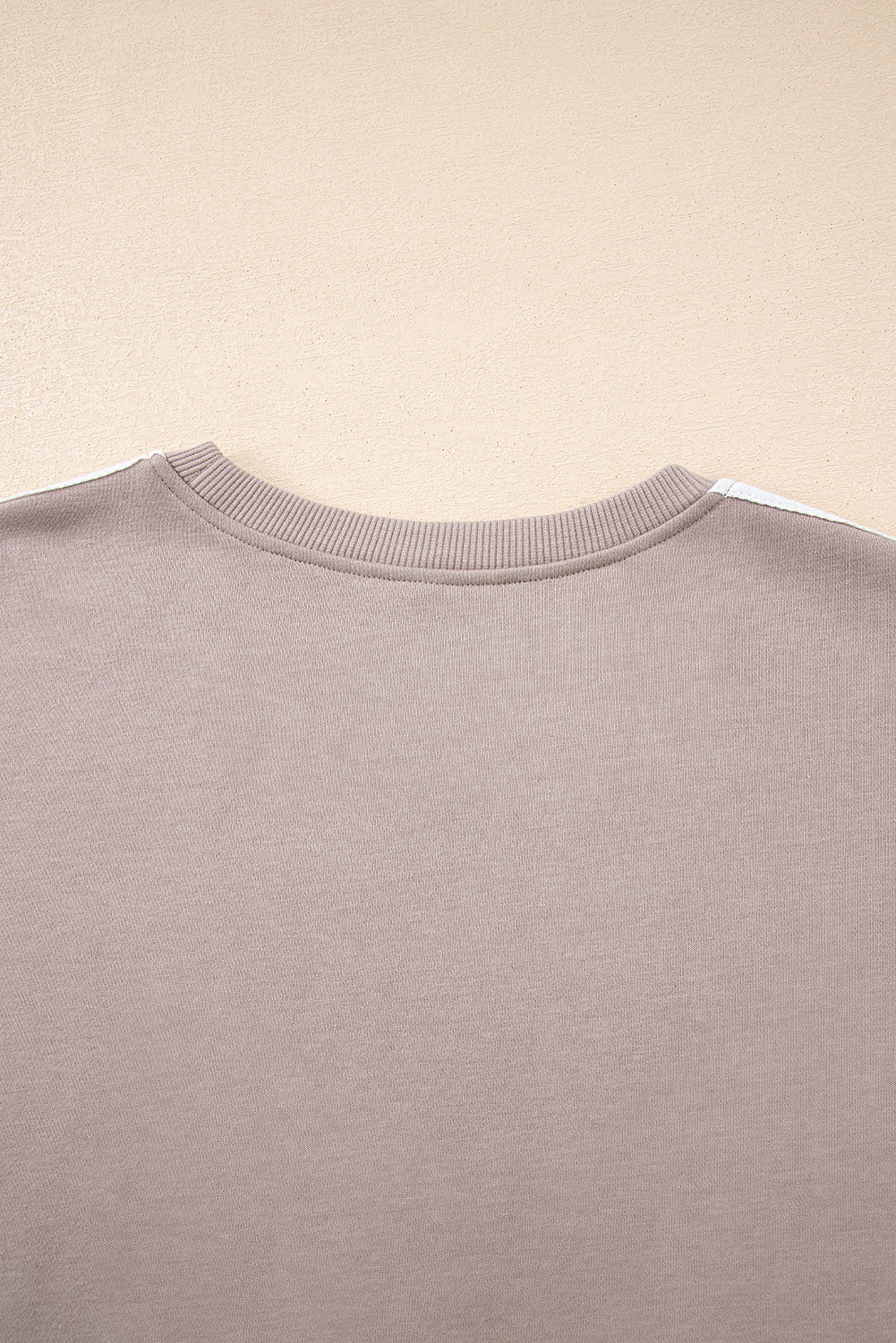 Dirty blue Varsity Striped Detail Crewneck Pullover Elastic Sweatpants 2pcs Outfit