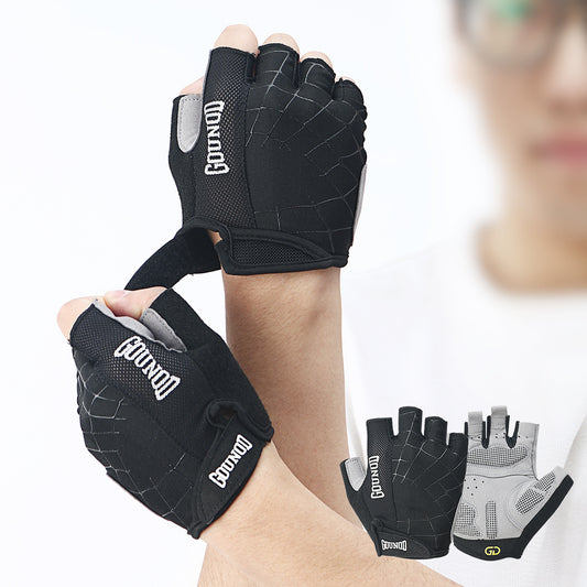 Spider web gloves with thickened palm anti slip and wear-resistant palm protection towel cloth for wiping sweat design