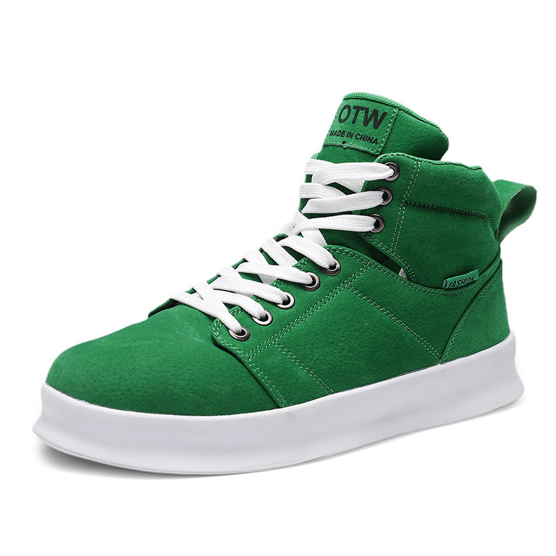 High top suede board shoes Air Force thick sole breathable sports student casual workwear shoes men