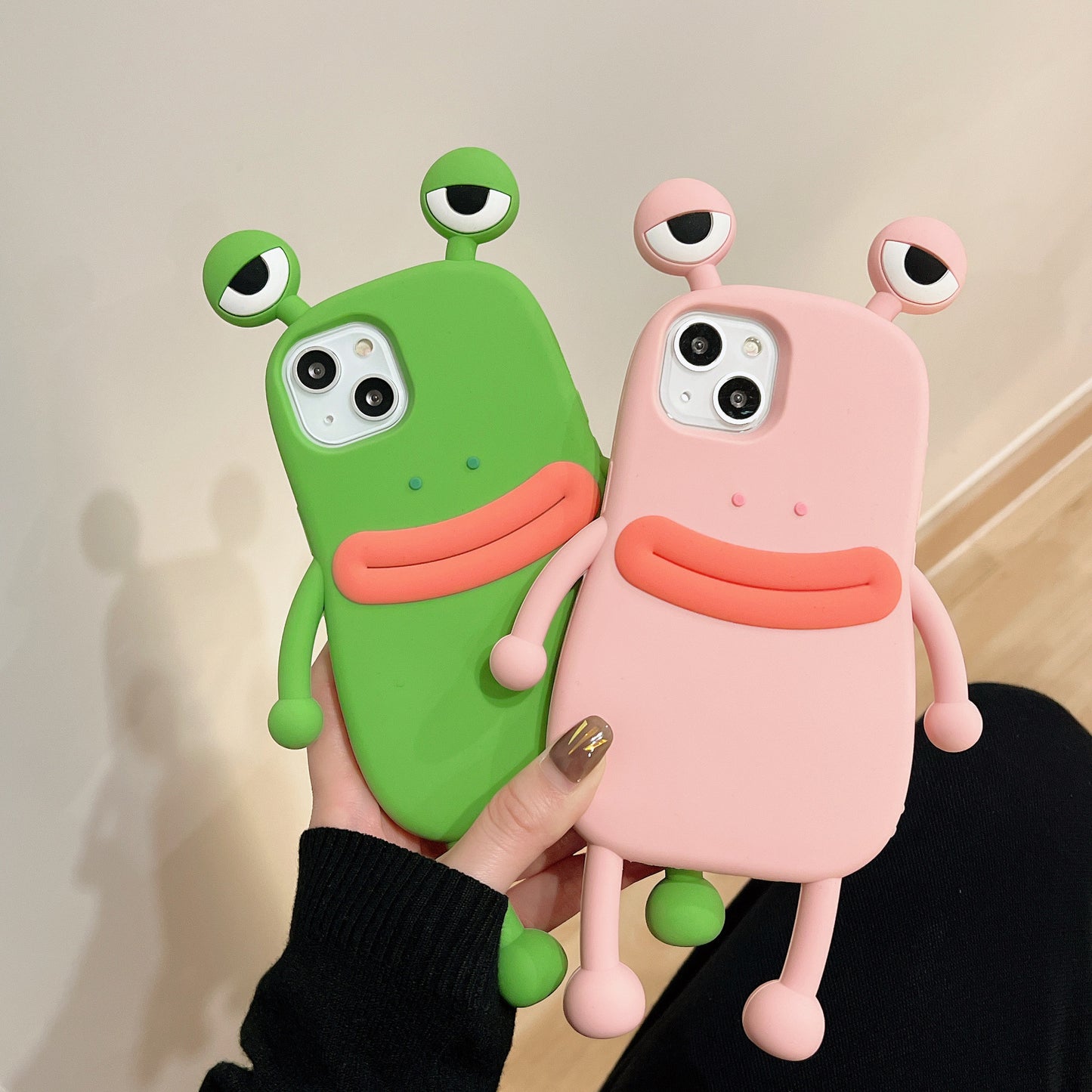 Funny Silicone 3D Frog Phone Case For IPhone 14 13 11 12 Pro Max XS XR X 7 8 Plus SE Cartoon Cute Shockproof Bumper Cover