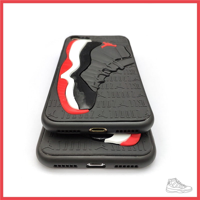 Tide NBA Sport 3D Basketball Shoes Air Dunk Jordan Sneaker Couple Phone Case for iphone 6 6S 7 8 Plus X 10 XS XR MAX Soft Cover