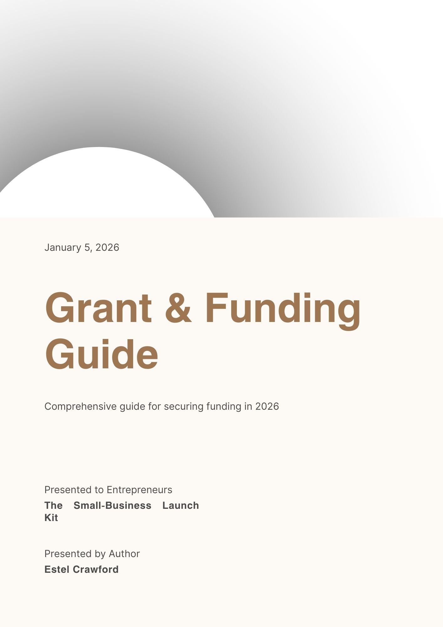 Document & Grant & Funding Guide