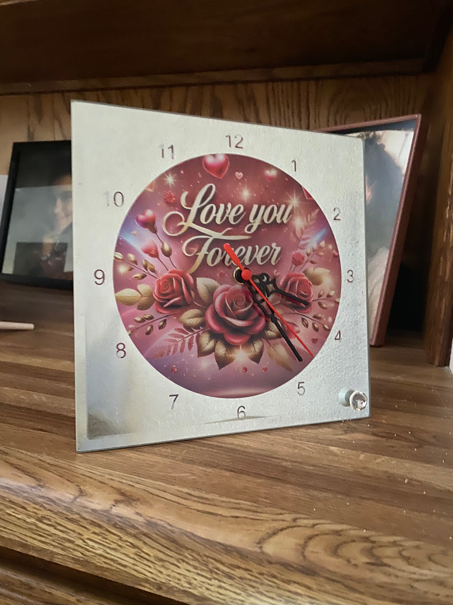 Inspirational Faith Wall Clock – Custom 7.5” Round Glass Clock