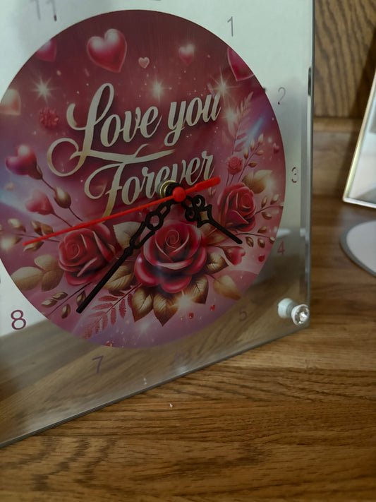 Inspirational Faith Wall Clock – Custom 7.5” Round Glass Clock