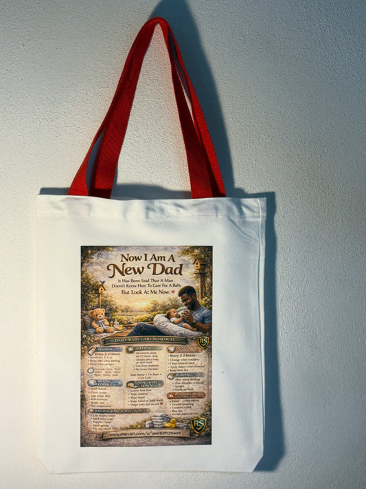 “Gift-Ready New Parent Support Tote – Encouragement & Care Guide Included”