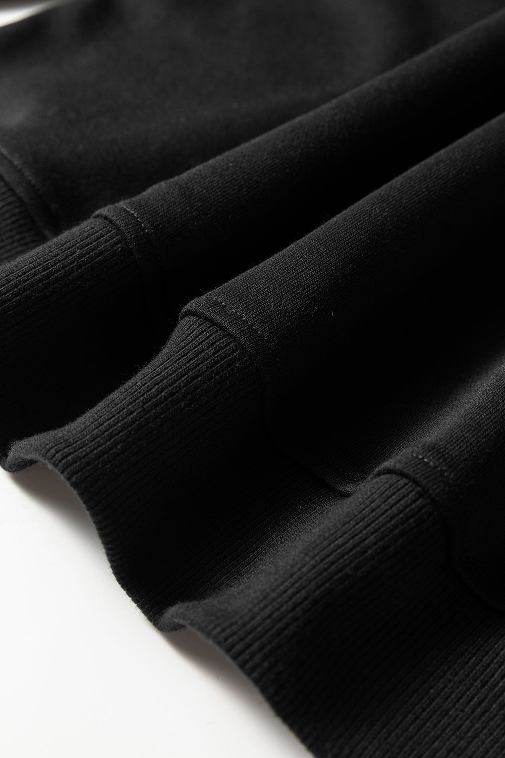 Dirty blue Varsity Striped Detail Crewneck Pullover Elastic Sweatpants 2pcs Outfit