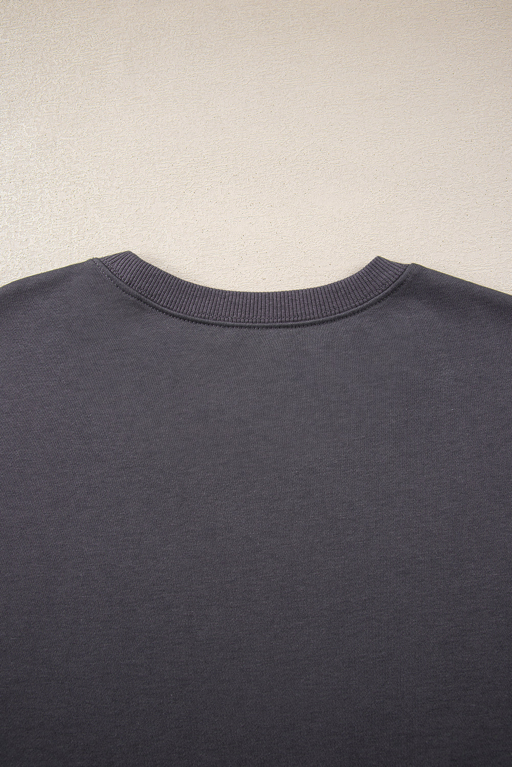 Coffee Varsity Striped Detail Drop Shoulder Oversized Sweatshirt